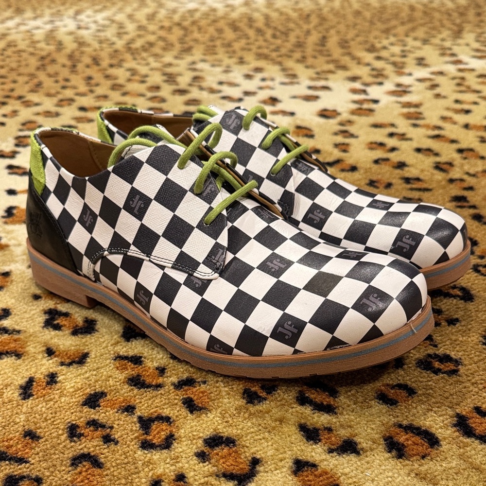 John Fluevog Checkered Men's Shoes